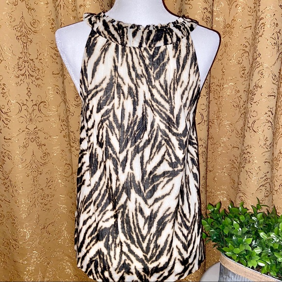 Talbots Animal Print Cotton Top NEW WITH TAGS - Picture 3 of 4